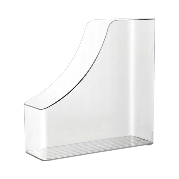 Archivador de revistas organizador de archivos soporte de libros resistente, transparente, carpeta organizador de almacenamiento de documentos para