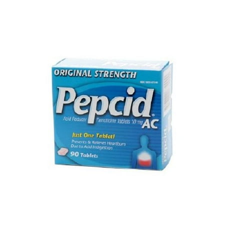 Antacid Pepcid® AC 10 mg Strength Tablet 90 per Bottle