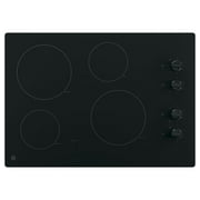 GE® 30" Built-in Knob Control, 4 Burner Element Radiant Electric Cooktop in Black, JP3030DWBB