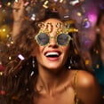 thumbnail image 2 of OULII 1Pack Golden 2024 Number Shape Ac Pc Eyeglass For New Year Party Decorations, 2 of 8