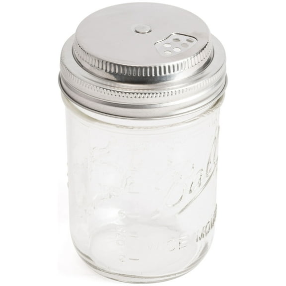 Jarware Stainless Steel Wide Mouth Spice Lid, Mason Jar Shaker Lid