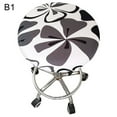 thumbnail image 3 of Round Floral Printed Elastic Spandex Seat Cover Decor for 30-45cm Chair Stool, 3 of 6