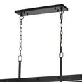thumbnail image 6 of Tremont 5L Crystal Black Urban Loft Linear Chandelier Island Pendant Light Fixture, 6 of 8
