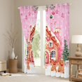 thumbnail image 3 of Castle Fairy Gingerbread Man House Black Out Curtains for Kids,Merry Christmas Curtains Pack of 2 (42x63 Each),Festival Xmas Bedroom Curtains,Super Cozy Room Decor, 3 of 6