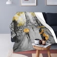 thumbnail image 2 of Oil Painting Paris Throw Blanket Fleece Flannel Blankets Couch Sofa Bed Blanket for Kids Teen Adults, 2 of 6