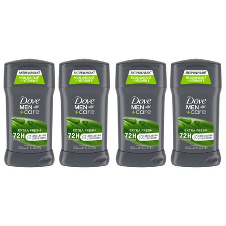 2X - Dove Men+Care 72-Hour Antiperspirant Deodorant Stick - Extra Fresh - 2.7oz/4ct
