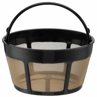 Details about   Reusable 10-12 Cup Coffee Filter Basket-style Permanent Metal Mesh Tool BPA Free 