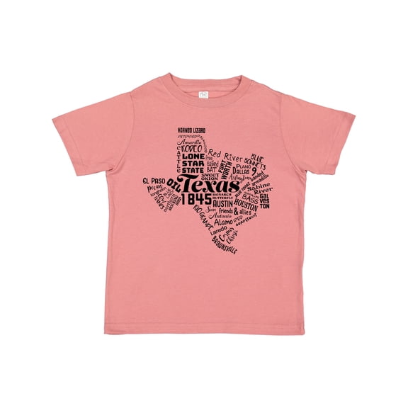 Inktastic Texas Word Salad State Outline Boys or Girls Toddler T-Shirt