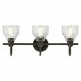 thumbnail image 3 of 45973NBR Kichler Lighting Avery - 3 Light Bath Vanity Approved for Damp Locations - with Vintage Industrial inspirations - 9.25 inches tall by 24, 3 of 10