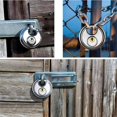 thumbnail image 4 of SDNall Stainless Steel Round Cake Lock Warehouse Door Lock Chain Lock All Copper Heart Padlock, 4 of 9