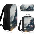 thumbnail image 2 of War of the Robots Backpack Learning Astronaut Bookbag with Space Lunch System, 2 of 5