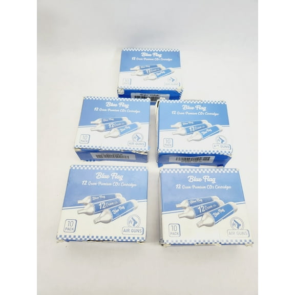 (LOT OF 50) BLUE FLAG 12 GRAM PREMIUM CO2 CARTRIDGE