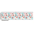 thumbnail image 2 of Ambesonne Floral Fabric by the Yard Upholstery, Flowers Berries, 3 Yards, Dark Coral Aqua, 2 of 4