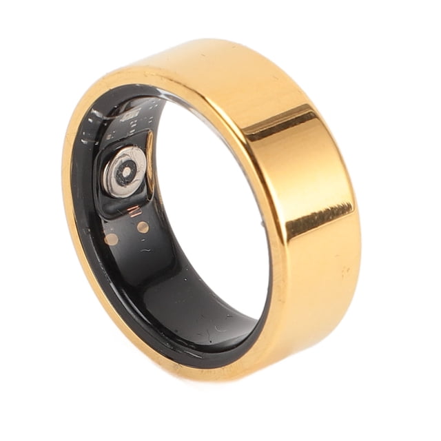 Sleep Ring, IP67 Water Resistant Smart Ring Health Tracker Exercise Monitoring Lightweight Long Lasting Battery Gold for Walking Running Cycling Sleeping 7,9,10,11,12