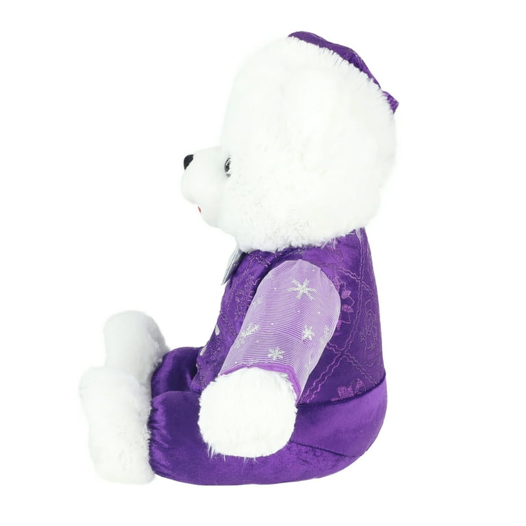 Holiday Time 15 inch Snowflake Teddy Bear 2022,Snowflake