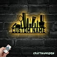 thumbnail image 5 of Craftnamesign Custom Artist Makeup Tool Metal Wall Art LED Light, Custom Beauty Cosmetics Name Sign, 5 of 5
