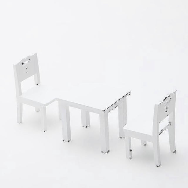 3 Piece Set Of Children's Table And Chair Simulator Furniture