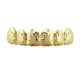 thumbnail image 4 of Parrillas de dientes de punk rock Parrilla de dientes con joyería de ajuste personalizado de hoja de arce tallada - Oro Hugo Parrillas chapadas en oro de 18 quilates, 4 of 8