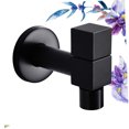 thumbnail image 3 of OHOIOLLA Black Basin Tap Square Water Taps Simple but Elegant Design 1Set, 3 of 8