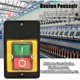 thumbnail image 2 of Interruptor de botón, AC220V/380V 10A Interruptor de botón de control de energía monofásico/trifásico a prueba de agua, botón de control de encendido/apagado con carcasa, interruptor de, 2 of 5