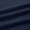 thumbnail image 6 of Womens 3/4 Sleeve Tops Summer Tops for Women 2025 Trendy 3/4 Sleeve V Neck Eyelet Shirts Casual Holiday Vacation Blouses, 6 of 6
