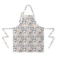 thumbnail image 2 of White Halloween Skull Pumpkin Apron-Garden Aprons for Women with Pockets-Cotton Linen Waterproof Kitchen Cooking Gardening Aprons Adjustable for Kitchen,Cooking,BBQ and Salon 32"x27", 2 of 7