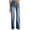 Blue, variant on Bigersell Women Bell Bottoms Jeans Distressed Ripped Flare Jeans Full Length High Waisted Denim Pants with Pockets Black S