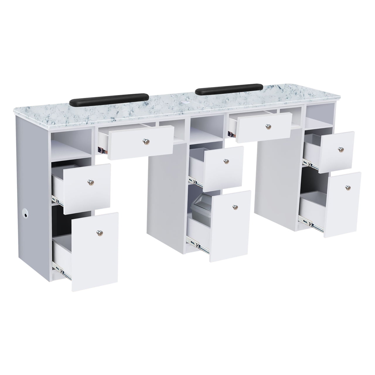 NOVA I Double Manicure Table, Nail Station for Beauty Salon Furniture