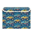 thumbnail image 2 of Ryvnso Cartoon Car Vehicles Large Lidded Foldable Storage Baskets Cubes Boxes Lids Bin for Home, 2 of 7