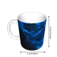 thumbnail image 2 of Yiaed Blue Fire Cool Wolf Print Ceramics Coffee,Large Handle Design,Extra Large Tea and Coffee Cup for Office and Home Mugs, 2 of 6
