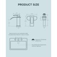 thumbnail image 4 of FORIOUS Bathroom Faucet, Single Handle Black Bathroom Faucet, Bathroom Sink Faucet Stainless Steel Single Hole Lavatory Faucet, Bathroom Vanity Faucet, 4 of 8