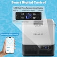 thumbnail image 3 of 12 Volt Car Refrigerator, 14QT(13.5L) Compressor Electric Cooler -4℉ ~ 68℉ with Handle, Portable Freezer with APP Control, Car Fridge with 12/24V DC, 220 AC for Camping, Travel, Truck, Home, 3 of 8