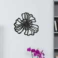 thumbnail image 6 of perfk Floral Wall Hanging Decor Metal Wall Art Decoration for Bathroom Living Room Black Small, 6 of 9