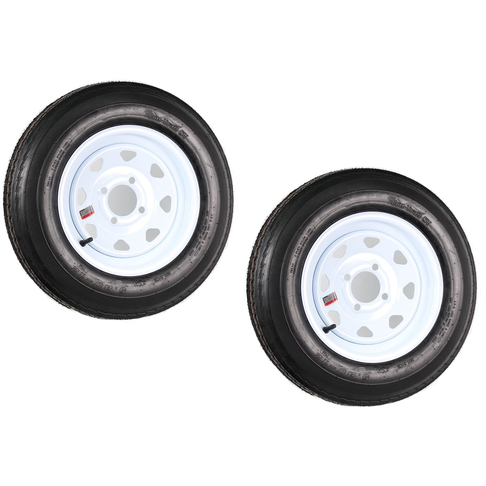 Two Trailer Tires On Rims 5.30-12 530-12 5.30 X 12 4 Lug Wheel White Spoke Two Trailer Tires On Rims 5.30-12 530-12 5.30 X 12 4 Lug Wheel White Spoke Sansujyuku sansujyuku.com