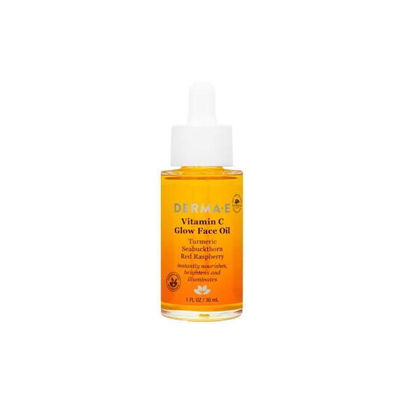 Derma E Vitamin C Glow Face Oil with Turmeric, 1 fl oz