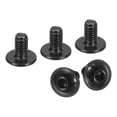 thumbnail image 1 of Uxcell Flanged Button Head Socket Cap Screws,50 Pcs M4x5mm - 304 Stainless Steel Socket Drive Fasteners Bolts, Fully Thread Machine Screws (Black), 1 of 5
