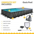 thumbnail image 4 of Funsicle 32' x 16' x 52" Oasis Designer Rectangular Above Ground Pool – Complete Set with Pump, 4 of 7