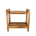 thumbnail image 3 of EcoDecors Eleganto 24” Extended Height Teak Shower Bench in Earthy Teak Finish, 3 of 4
