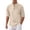 Khaki, variant on Afdoent Shirt For Men Male Casual Slim Fit Stand Collar With Chest Pocket For Everyday Wear Vacation Summer Beach Shirts