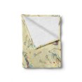 thumbnail image 2 of Sea Animals Soft Flannel Fleece Blanket, Sketch of Dolphins with Colorful Butterfly Ornamentals Ocean Life Illustration, Cozy Plush for Indoor and Outdoor Use, 70" x 90", Multicolor, by Ambesonne, 2 of 6