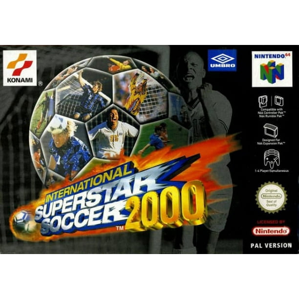 N64 Game International Superstar Soccer 2000 Games Cartridge Card