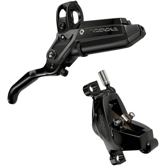 SRAM Code Silver Stealth Disc Brake and Lever - Front, Post Mount, 4-Piston, Aluminum Lever, SS Hardware, Black, C1