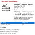 thumbnail image 2 of Ball Joint Kit - Compatible with 2000 Dodge Ram 1500 RWD, 2 of 2