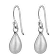 thumbnail image 4 of AeraVida Simply Chic Shiny Dew Drop Sterling Silver Dangle Earrings, 4 of 5