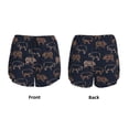 thumbnail image 3 of Rateoe Pig Farm Printed 2 in 1 Women's Workout Shorts for Athletic Gym Running Shorts with Phone Pockets-Small, 3 of 7