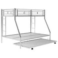 thumbnail image 2 of MERAX  Twin over Full Metal Bunk Bed with Twin-size Trundle Silver, 2 of 5