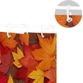 thumbnail image 5 of Coolnut Shower Curtain Autumn Maple Leaf Bathroom Decor Watercolor Shower Curtain Sets Fabric Cloth Bathroom Curtains with Hooks 60x72 Inch, 5 of 6