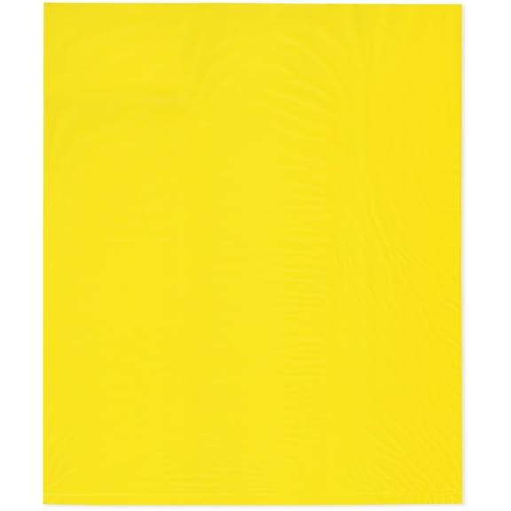 Plymor 15" x 18" (Pack of 100), Yellow 2 Mil Flat Open Plastic Poly Bags
