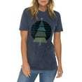 thumbnail image 3 of Plus Size Retro Christmas Tree Graphic Design Vintage Crewneck Tee - Vintage Denim 3XL, 3 of 4