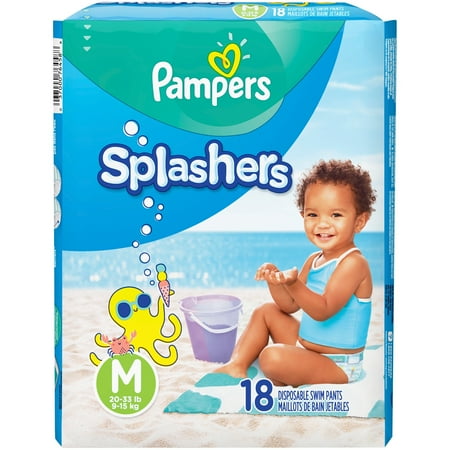 Pampers Splashers Disposal Swim Pants (Choose Size and Count)